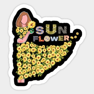 Sunflower Sticker